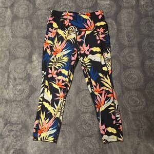 Avia Leggings with Vibrant Tropical Design